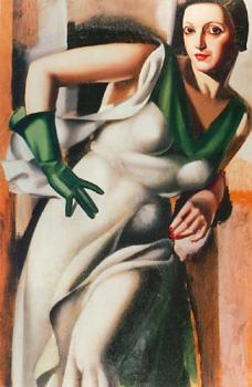 Tamara De Lempicka : Lady with Green Glove